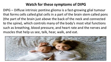 Watch For These Symptoms Of Dipg Ppt