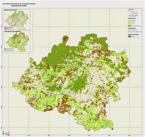 Educación Forestal Propiedad Forestal Castilla y León Mapas provinciales