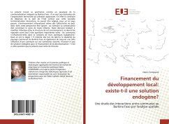 Financement du développement local existe t il une solution endogène