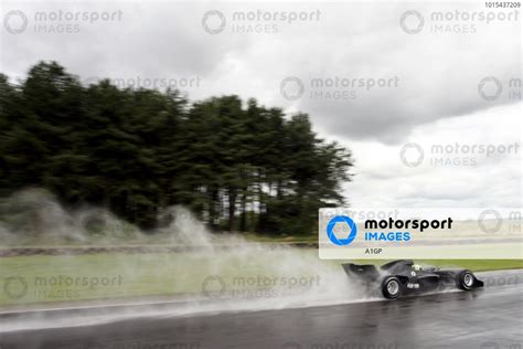 Ben Devlin GBR Tests The A1 Grand Prix Car And Wet Weather Avon Tyres