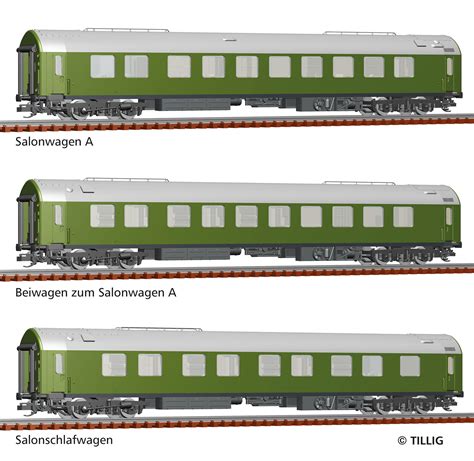 Tillig Reisezugwagenset Salonwagenzug Der Dr Bestehend Aus