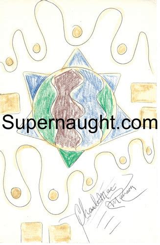 Charles Manson Abstract Artwork Signed Supernaught