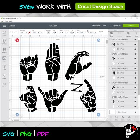 ASL SVG Sign Language Alphabet SVG American Sign Language Svg Asl ...