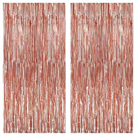 Buy Xtralarge X Feet Rose Gold Fringe Curtain Pack Of Rose