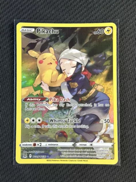 Pok Mon Card Pikachu Lost Origin Swsh Full Art Trainer Gallery Tg