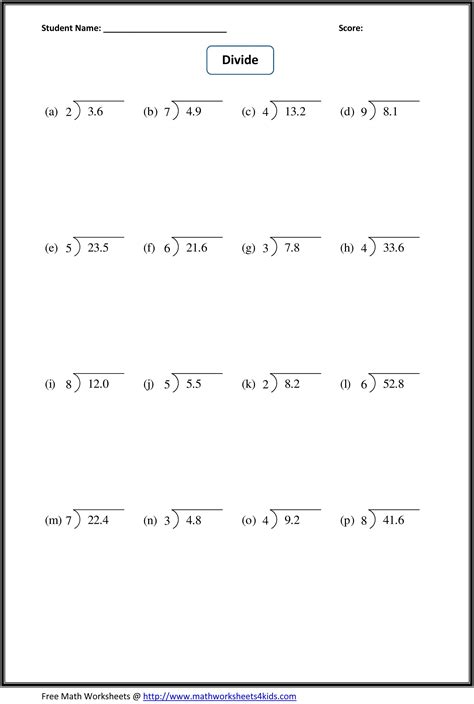 Division By Decimal