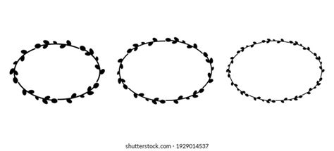 140 Pussy Willow Floral Circle Frame Stock Vectors And Vector Art Shutterstock
