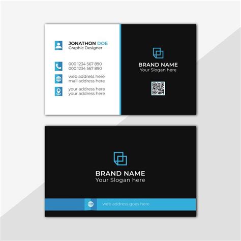 Premium Vector Modern Clean Business Card Template Design