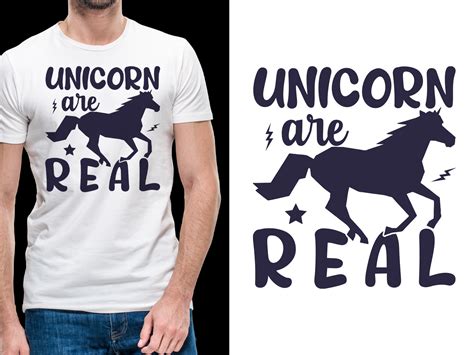 Unicorn Are Real Vector Tshirt Design Graphic By Ui Sahirsulaiman