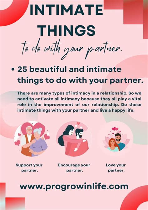 30 Wonderful And Intimate Things To Do With Your Partner For A Happy Relationship Progrowinlife