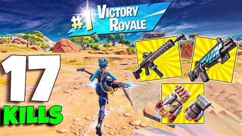 Wow 😱 17 Elimination Solo Zero Build Gameplay Win Fortnite Chapter 5 Season 2 Youtube