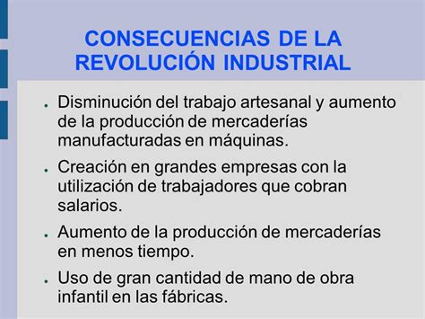 Cuales Son Las Causas Y Consecuencias De La Revolucion Industrial