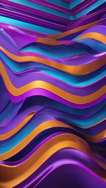 Premium Photo Retro Blue And Purple Lines Abstract Background