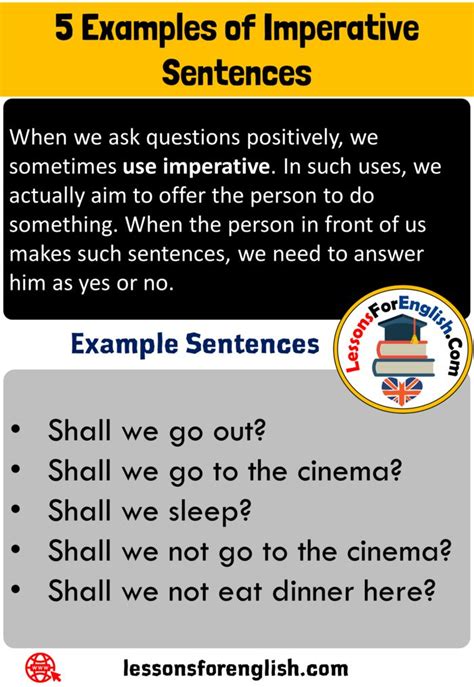 What Is Imperative Sentences 5 Examples Of Imperative Sentences When