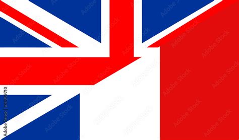 uk france flag Stock Illustration | Adobe Stock