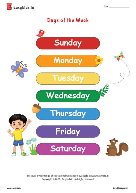 Days Of The Week