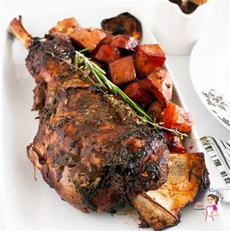 Slow Cooked Roast Lamb Shoulder With Red Wine Veena Azmanov