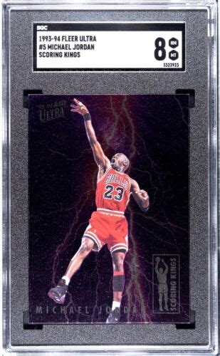 1993 94 Fleer Ultra 5 Scoring Kings Michael Jordan SGC 8 PSA