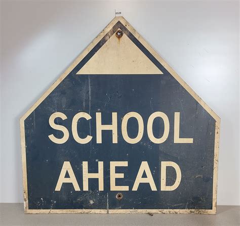 School Ahead Road Sign