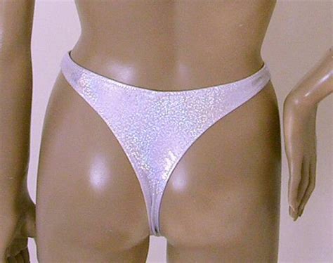 80s 90s High Leg Thong Bikini Bottom And Triangle Bikini Top Etsy