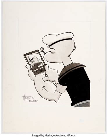 Bunny Hoest And John Reiner Popeye Speciality Illustration Original