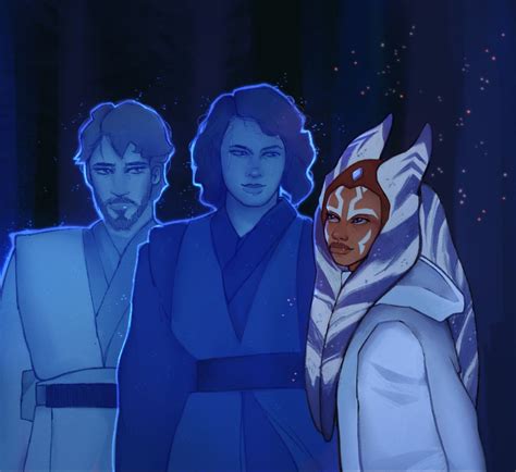Anakin Obi Wan And Ahsoka In 2022 Obi Wan Anakin Obi Wan Star Wars