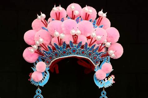 Pink Peking Opera Headgear Drama Costume Bride Phoenix Crown Queen