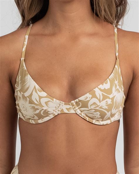 Shop Billabong Babin Bra Bikini Top In Nutmeg Fast Shipping Easy