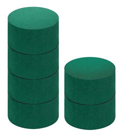 Pack Of 6 Round Floral Foam Blocks For Fresh And Artificial Flowers