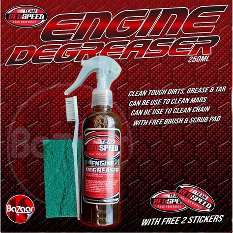 ORIGINAL REDSPEED ENGINE DEGREASER With Free Brush And Scrub Pad 250ml