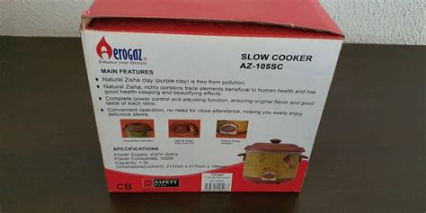 Aerogaz Slow Cooker Tv Home Appliances Kitchen Appliances Cookers