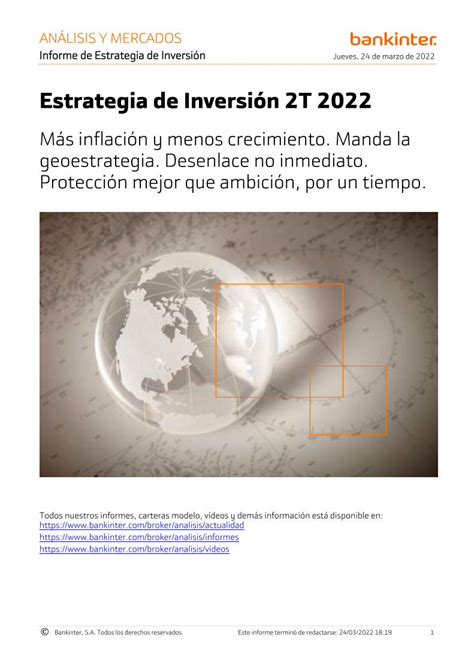 PDF Estrategia de Inversión 2022 Bankinter DOKUMEN TIPS