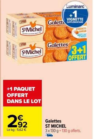 Promo Galettes St Michel Chez Carrefour Market Icatalogue Fr