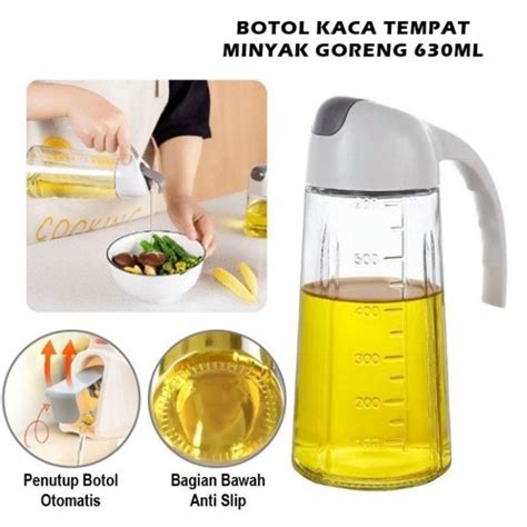 Jual Botol Kaca Minyak Goreng Ml Bottle Tempat Kecap Saus Anti