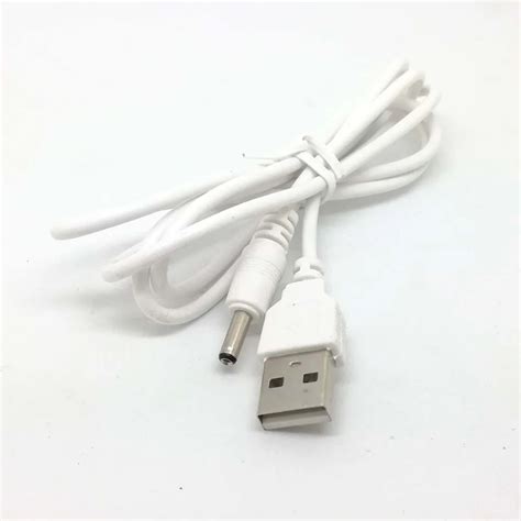 New White Pc Usb Male To 5v Dc 35mm X 135mm Barrel Connector Power