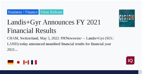 Landis Gyr Announces Fy 2021 Financial Results Hipther Alerts