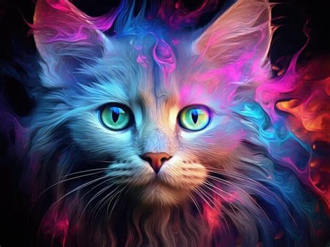 Premium Photo Beautiful Cat Portrait