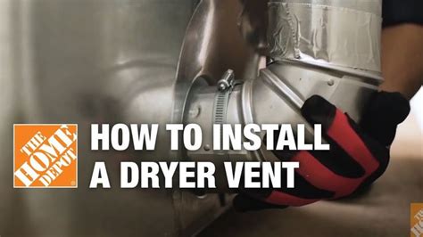 Venting A Dryer How To Properly Install A Dryer Vent The Home Depot