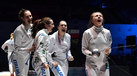 Campionati Europei 2018 è oro nella spada femminile per De Marchi e Cagnin