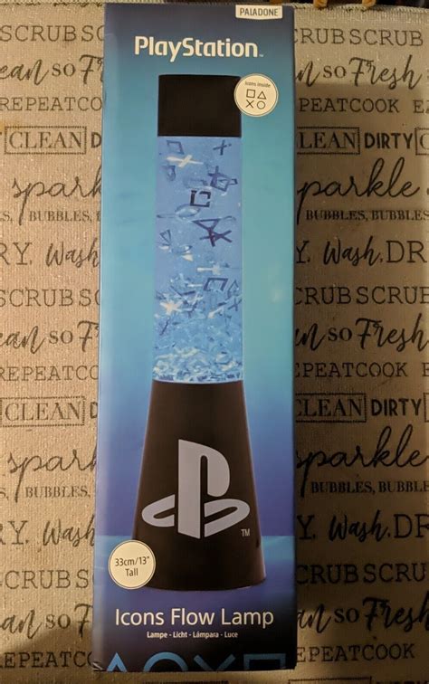 Official Playstation Icon Flow Lava Lamp Light Up With Playstation Icons Ebay