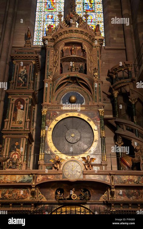 Astronomical clock, Strasbourg Cathedral, Strasbourg, Alsace, France ...