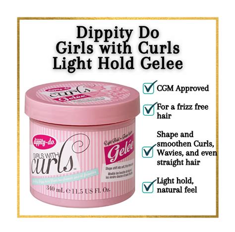 Dippity Do Girls With Curls Gelee Light Natural Hold Gel Cgm Approved