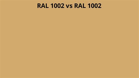 Ral 1002 Vs 1002 Ral Colour Chart Uk