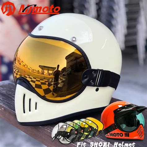 Retro Helmet Visor Bubble Shield Lens Motorcycle Helmet Goggles Lens Anti Uv Moto Glasses