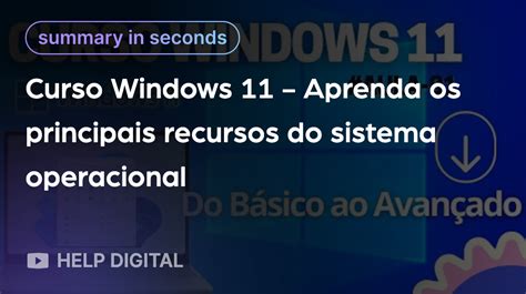 Curso Windows 11 Aula 01 Conhecendo O Sistema Operacional Themelower