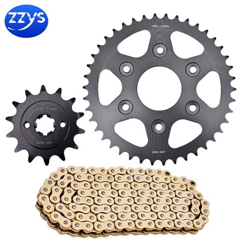 T T T Motorcycle Front Rear Sprocket Chain Set For Ktm Duke