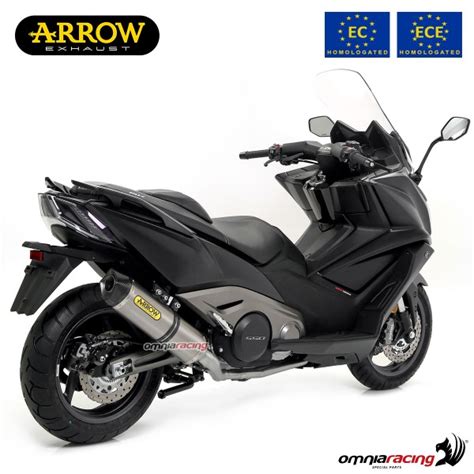 Arrow Full System Exhaust Approved In Titianio For Kymco Ak550