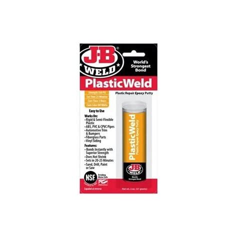 J B Weld Jb Uk Plastic Weld Fast Setting Off White Multi Purpose