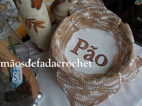 Maos de Fada Crochet Paninho para cesto de pão