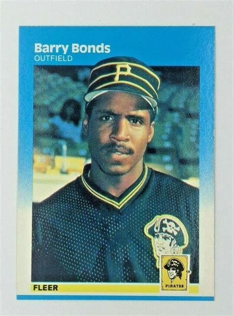 Fleer Barry Bonds Rookie Rc Pittsburg Pirates Mint From